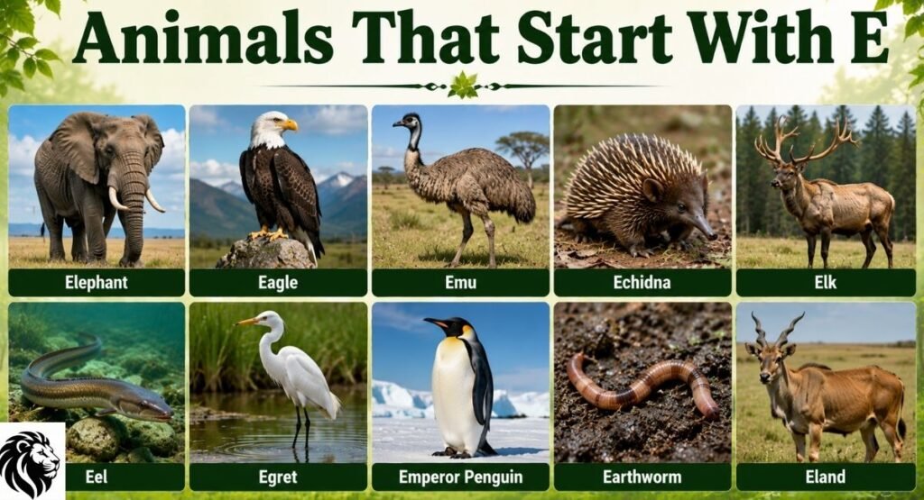 Animals That Start With E