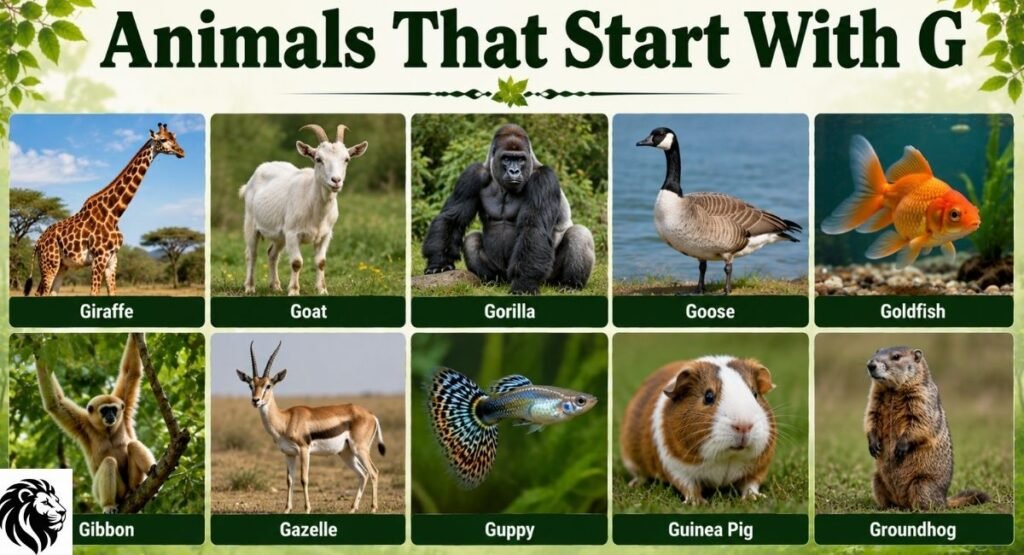 Animals That Start With G