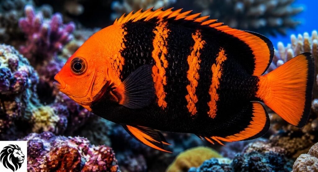 Black-and-Orange Coral Fish