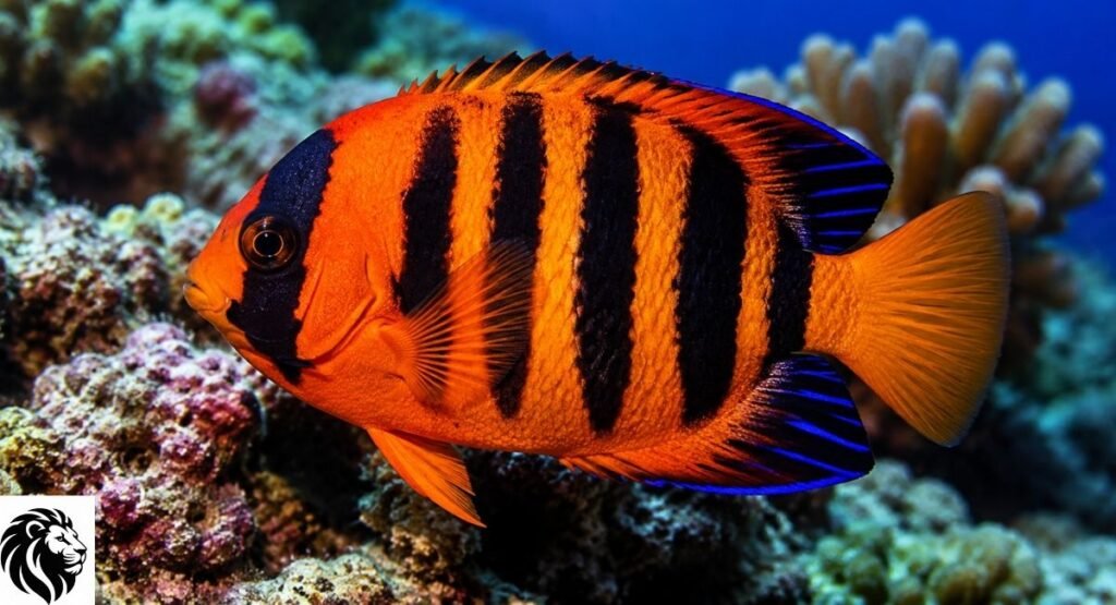 Orange and Black Reef Fish
