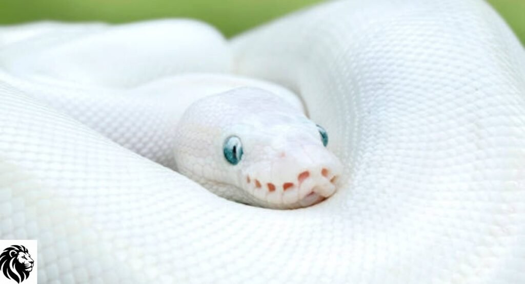 Blue-Eyed Leucistic Ball Python